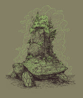 Turtles Have Short Legs T-Shirt - Hand-Printed on Organic Cotton/Poly Blend